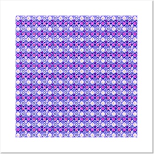 Purple Fruit Diamond Pattern Posters and Art